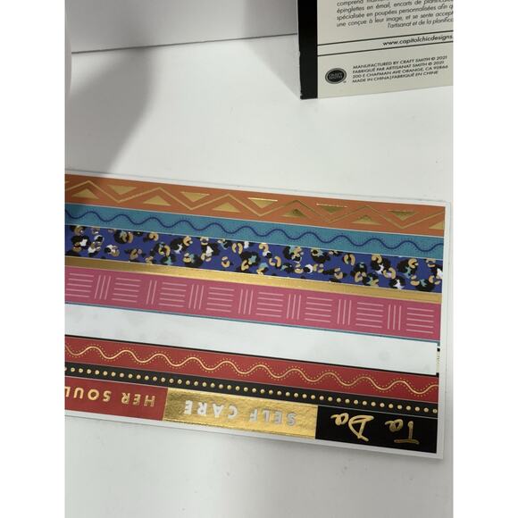 2 Craft Smith Capitol Chic Designs Plans Goals + Animal Print Work Sticker Book - Picture 4 of 5